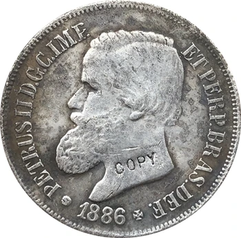 1886 Brazília 500 Reis mince KÓPIA