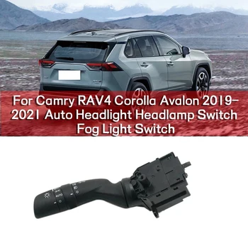 1Piece Čierne Auto Spínač Svetlometov Vozidla Spínač Svetlometov Hmlové Svetlo Prepínač Pre Toyota Camry RAV4 Corolla Avalon 2019-2021