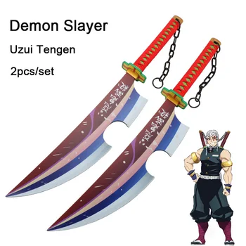 2022 Nové Kimetsu č Yaiba Demon Slayer Sword Cosplay Zbraň Prop Uzui Tengen Anime Meče Katana