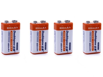 4pcs/veľa 800mAh lítium-iónová 9V batériou môže byť použitý pre detektor dymu proti vlámaniu detektor kovov