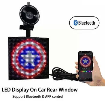 Auto Zadné Okno LED Displej Auto Zadné Okno Podpory APP Plný Veľmi Bluetooth Ovládací Panel Farba LED Výraz Zobraziť Obrazovku Q2H0