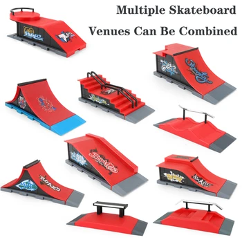 Hmatníkom Prst Board Ultimate Parkov Prst Skateboards Skate Park Rampa Diely pre Tech Deck Hračky pre Deti Vianočné Darčeky