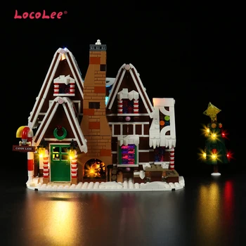 LocoLee Led Svetla Kit Pre 10267 Gingerbread House Vianočné Dediny Scény Zberateľskú Model Hračky ( Č Stavebné Bloky )